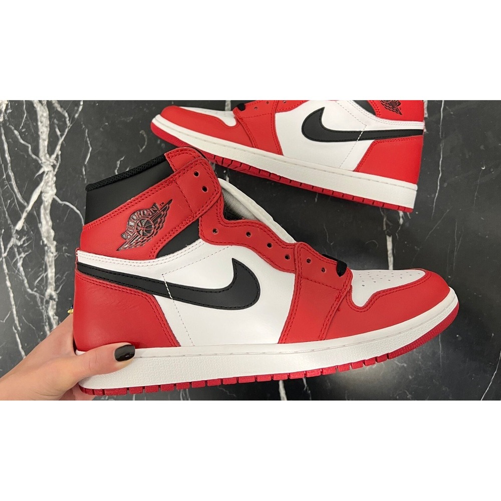 Jordan 1 Retro High OG Chicago Lost and Found Mens 9.5 Red Excellent DZ5485-612